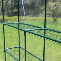 Walk-in Plant Gardening Greenhouse with 2 Tiers and 8 Shelves