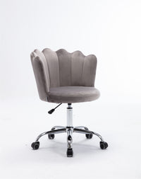 Product Name: Velvet Home Office Chair with Silver Base