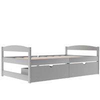 Twin Size Platform Bed, With Two Drawers