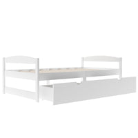 Twin Size Platform Bed, With Two Drawers