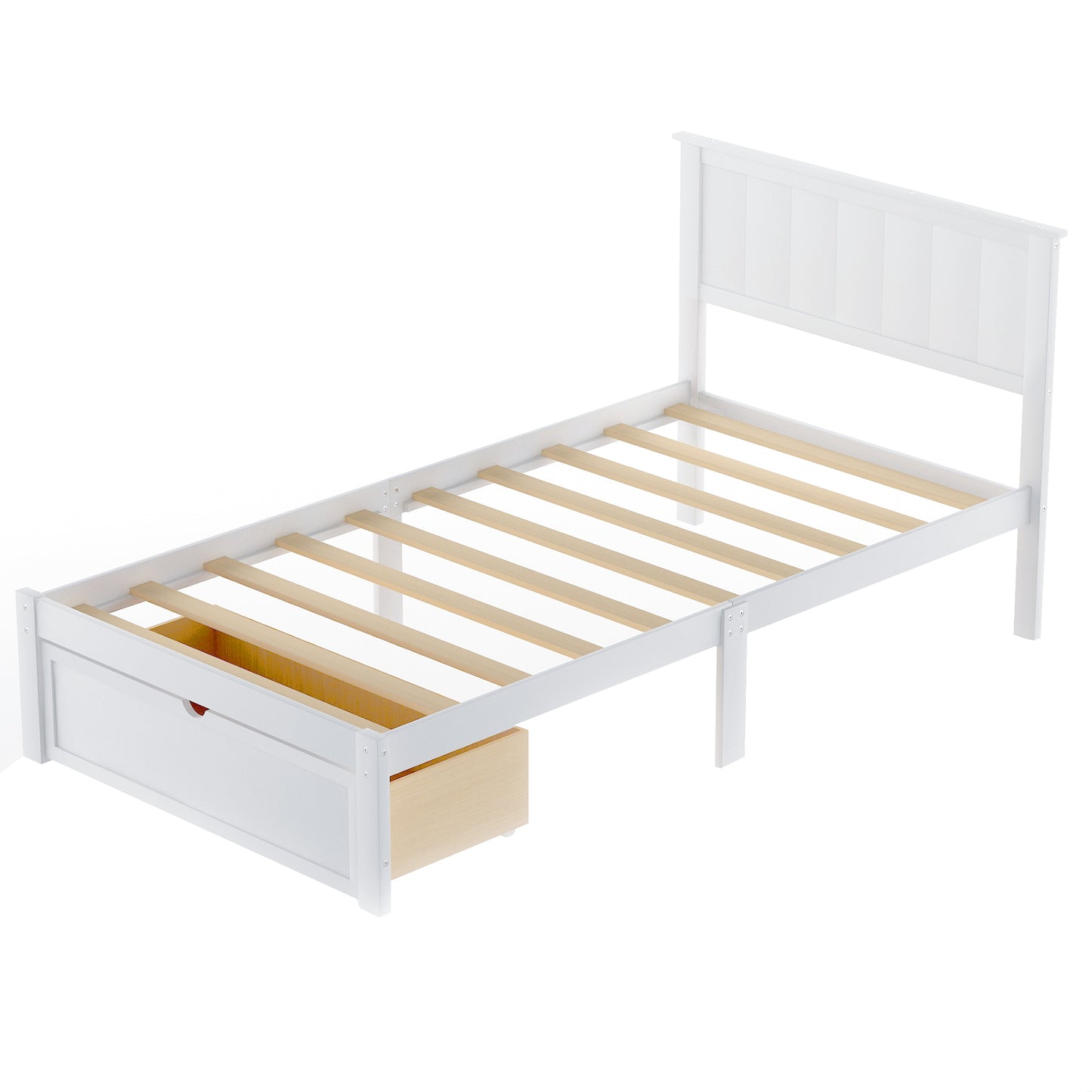 Twin Size Platform Bed with Under-bed Drawer 
Full Size Platform Bed with Under-bed Drawers