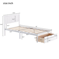 Twin Size Platform Bed with Under-bed Drawer 
Full Size Platform Bed with Under-bed Drawers