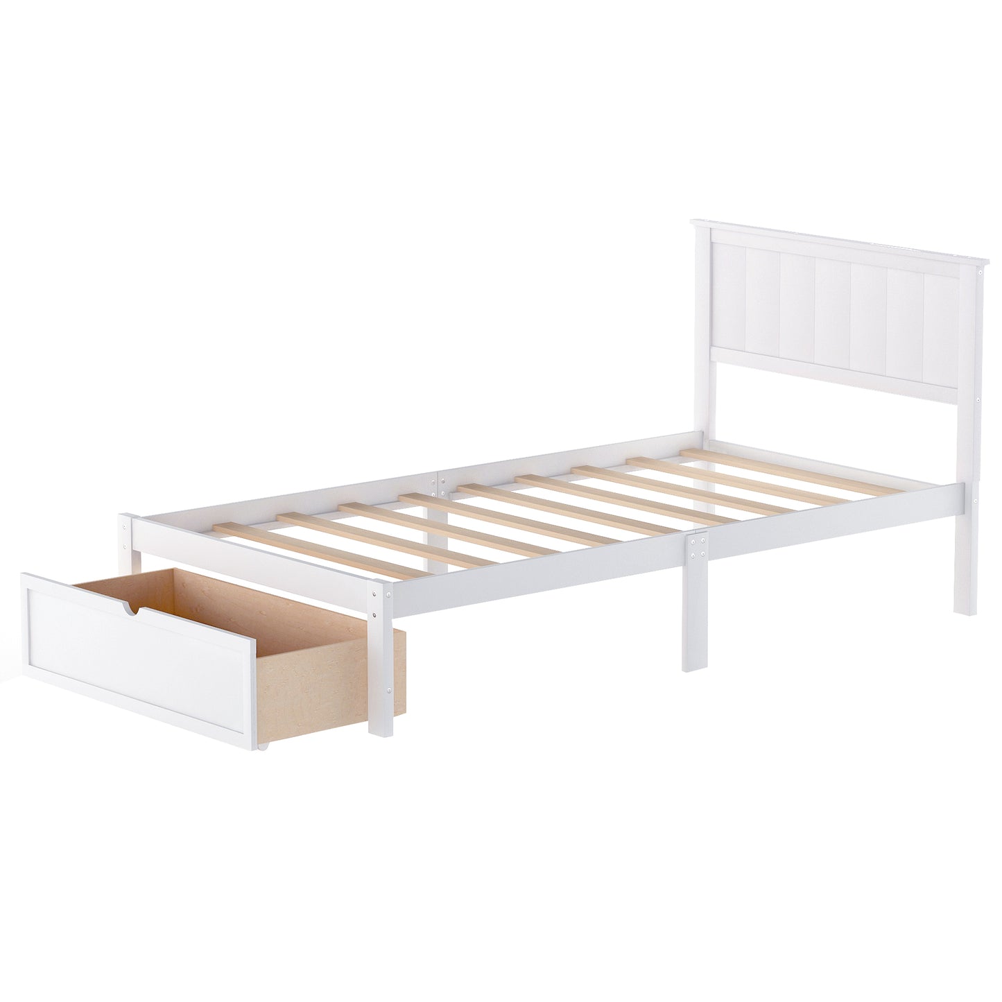 Twin Size Platform Bed with Under-bed Drawer 
Full Size Platform Bed with Under-bed Drawers