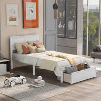 Twin Size Platform Bed with Under-bed Drawer 
Full Size Platform Bed with Under-bed Drawers