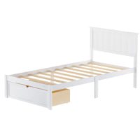 Twin Size Platform Bed with Under-bed Drawer 
Full Size Platform Bed with Under-bed Drawers