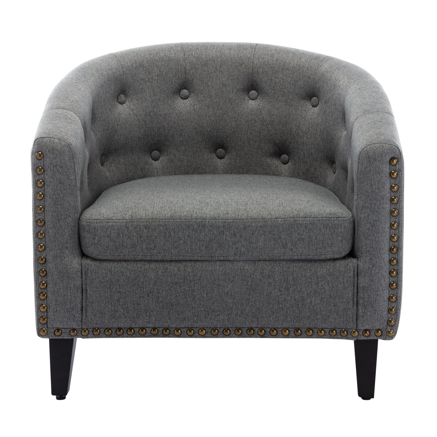 Fabric Tufted Barrel Chair - Stylish Tub Chair for Living Room, Bedroom, and Club – Comfort and Elegance Combined