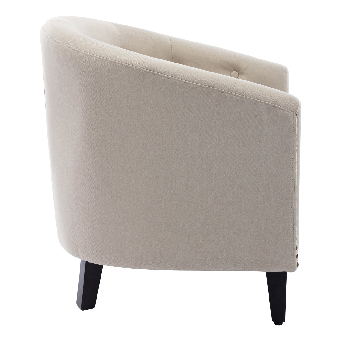 Fabric Tufted Barrel Chair – Stylish Tub Chair for Living Room, Bedroom, & Club Seating, Comfortable Accent Chair, Modern Design