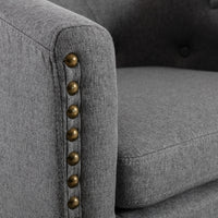 Fabric Tufted Barrel Chair - Stylish Tub Chair for Living Room, Bedroom, and Club – Comfort and Elegance Combined