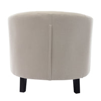 Fabric Tufted Barrel Chair – Stylish Tub Chair for Living Room, Bedroom, & Club Seating, Comfortable Accent Chair, Modern Design