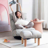 Reclining Sofa Chair Adjustable Floor Chair Tatami Lazy Sofa Multifunctional Folding Lounge Chair