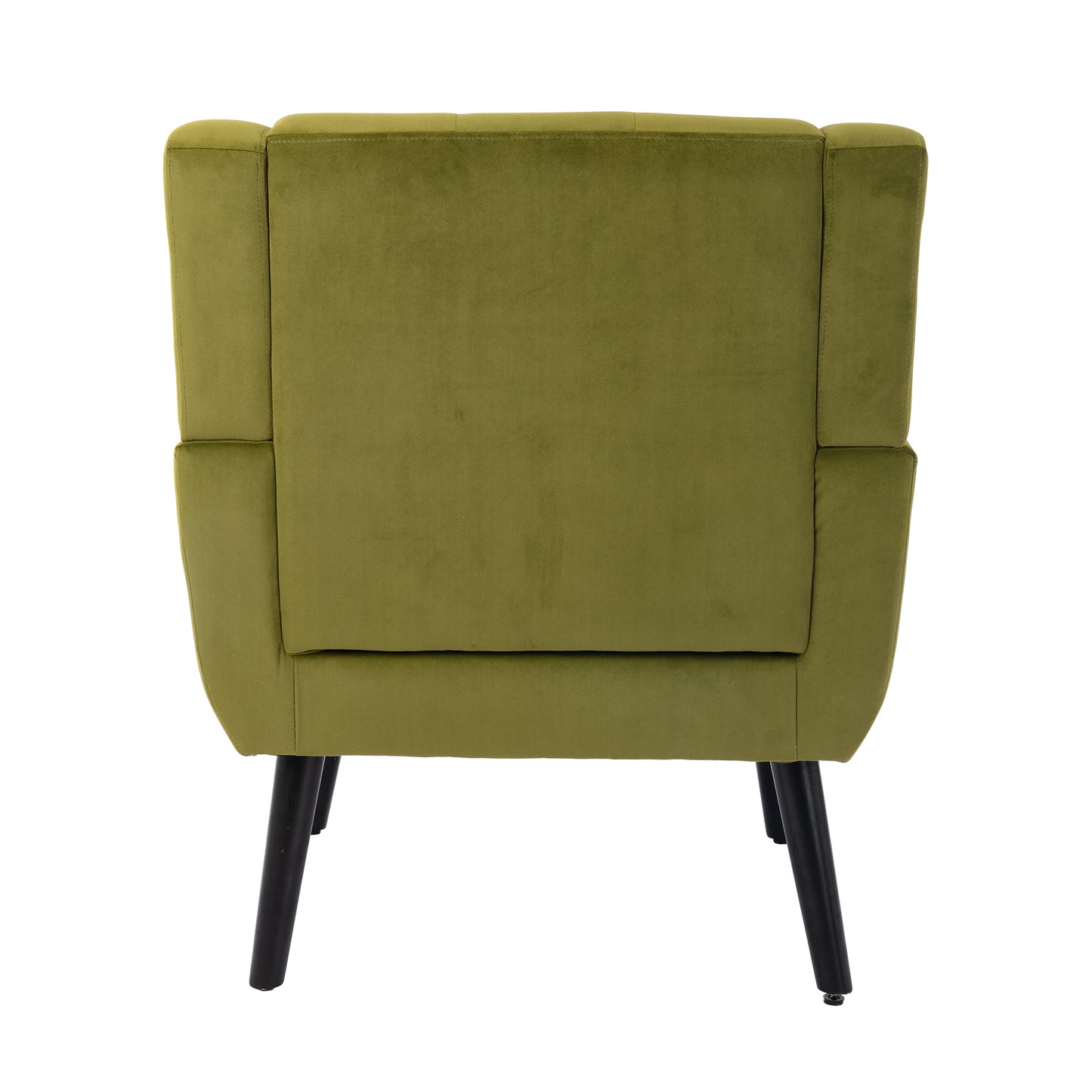 Modern Soft Velvet Ergonomic Accent Chair for Living Room, Bedroom, and Home with Black Legs - Stylish Indoor Seating