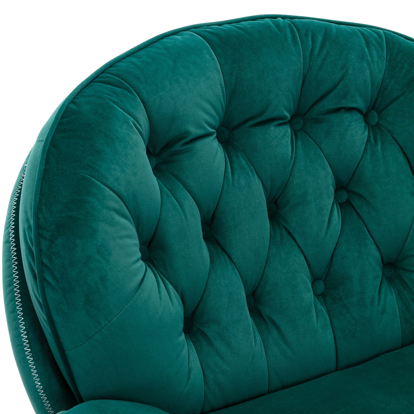 Stylish Green Accent Chair with Ottoman for Living Room - Comfortable TV Chair