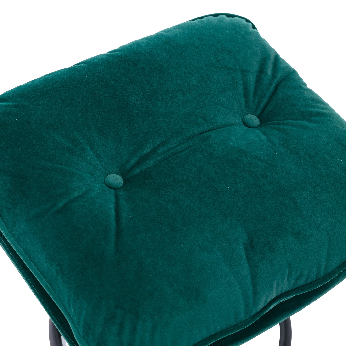 Stylish Green Accent Chair with Ottoman for Living Room - Comfortable TV Chair