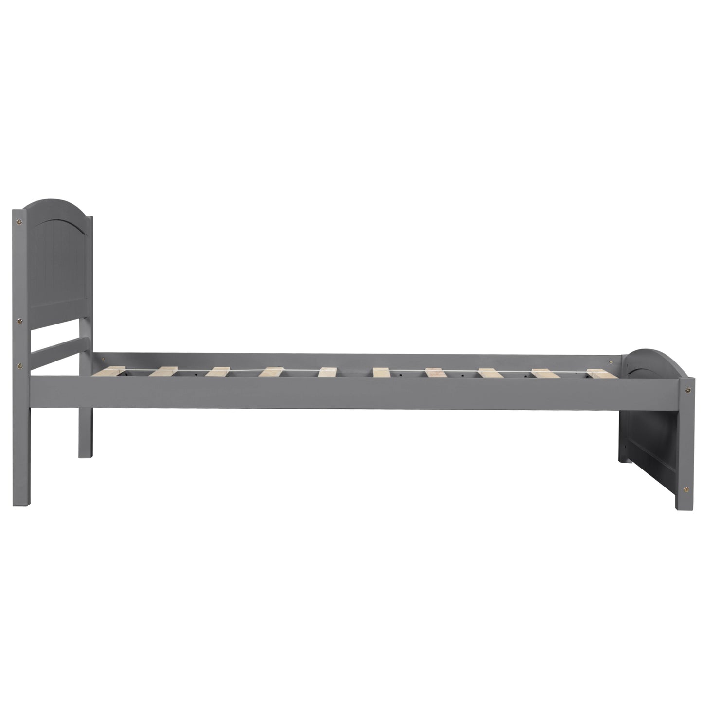 Espresso Wood Platform Bed With Headboard And Footboard, Durable Slat Support For Ultimate Comfort