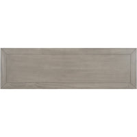 Classic Retro Style Console Table with 3 Top Drawers & Open Shelf, Easy Assembly (Gray Wash)
