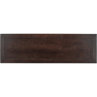 Classic Retro Console Table with 3 Drawers and Open Shelf – Easy Assembly, Espresso Finish