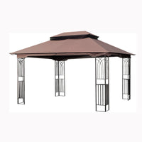 13x10 Outdoor Patio Gazebo Canopy Tent - Ventilated Double Roof with Detachable Mosquito Net, Ideal for Lawn, Garden, Backyard, and Deck