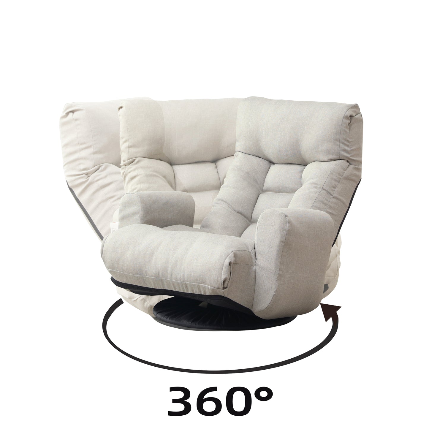 Adjustable Game Chair & Lounge Chair for Living Room, 360° Rotatable Sofa Seat, Comfortable Leisure Deck Chair