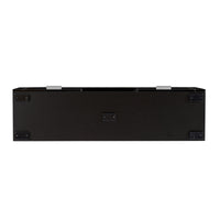 Black Modern TV Stand with LED Lights, High Gloss Finish, Stylish TV Cabinet for Lounge, Living Room or Bedroom, Sleek Design, Color: Black