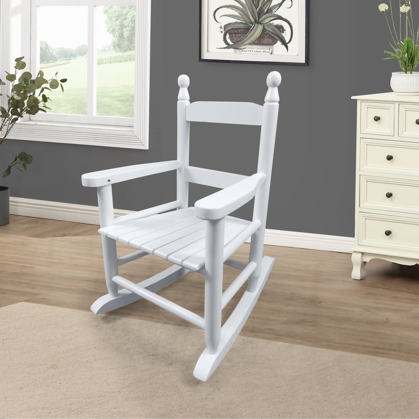 Sturdy Children's Rocking Chair - Great Addition To Any Room, Indoor Or Outdoor