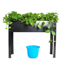 Metal Elevated Garden Bed - Large Outdoor Flowerpot Box for Vegetables & Flowers, Perfect for Backyard & Terrace, Standard Size