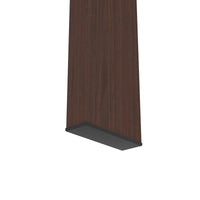 Modern Rectangle Walnut Glass Coffee Table - Stylish Clear Center Table for Living Room Furniture