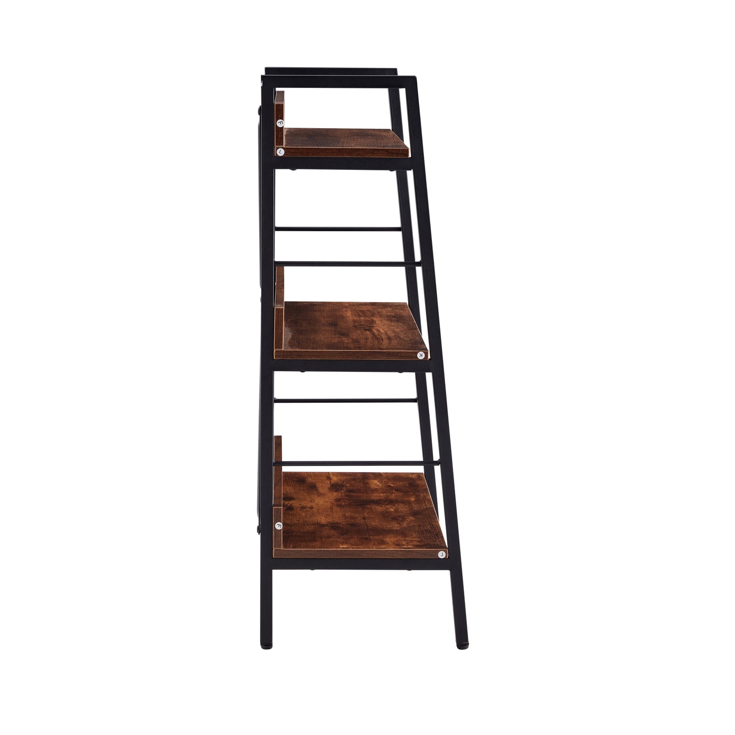 3-Layer Display Bookshelf - H Ladder Shelf Storage Unit with Metal Frame - Versatile Rack for Home or Office - 1 PC per Carton