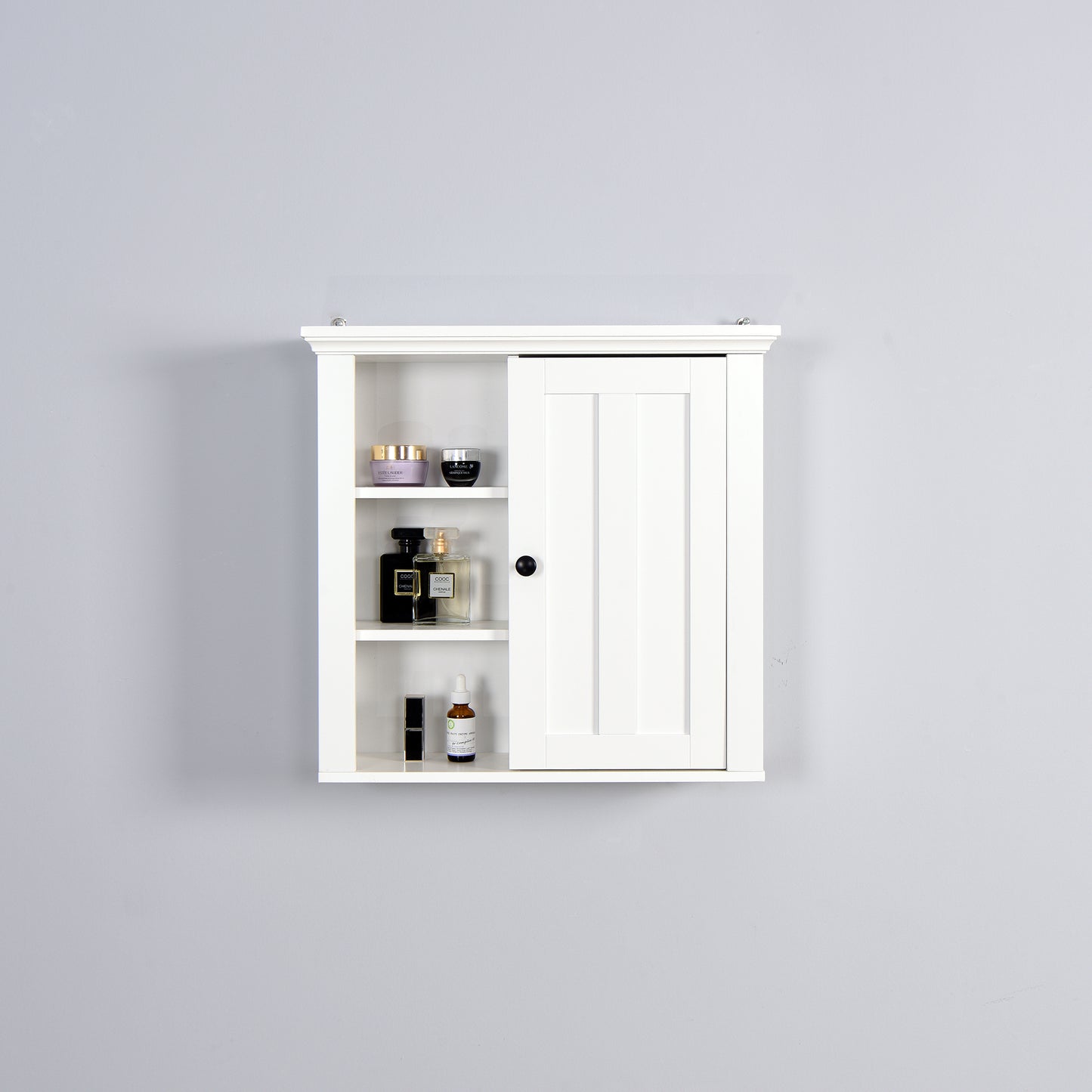 20.86x5.71x20 Inch Bathroom Wooden Wall Cabinet with Door - Stylish Storage Solution for Smaller Spaces