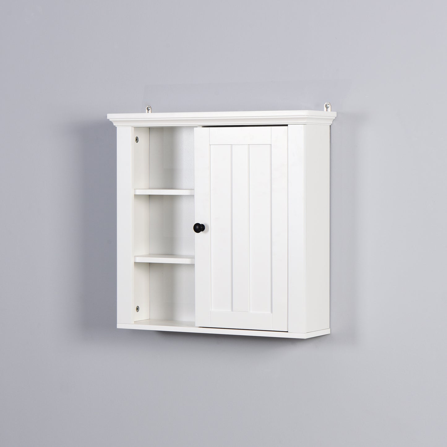 20.86x5.71x20 Inch Bathroom Wooden Wall Cabinet with Door - Stylish Storage Solution for Smaller Spaces