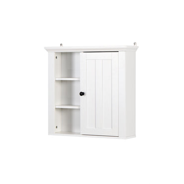 20.86x5.71x20 Inch Bathroom Wooden Wall Cabinet with Door - Stylish Storage Solution for Smaller Spaces