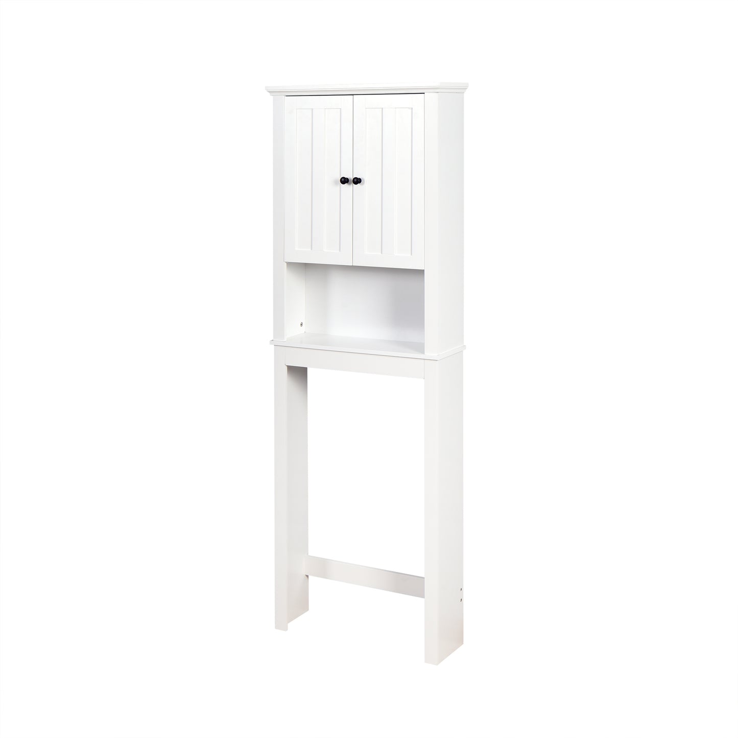 Bathroom Wooden Storage Cabinet Over-The-Toilet Space Saver with Adjustable Shelf, 23.62x7.72x67.32, Perfect for Minimalist Organization