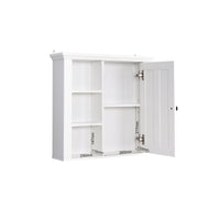 20.86x5.71x20 Inch Bathroom Wooden Wall Cabinet with Door - Stylish Storage Solution for Smaller Spaces