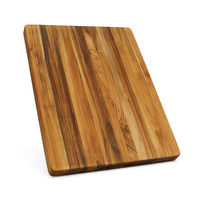 18 Inch Teak Wood Cutting Board Set - Pack of 5 Durable and Stylish Chopping Boards for Kitchen Use