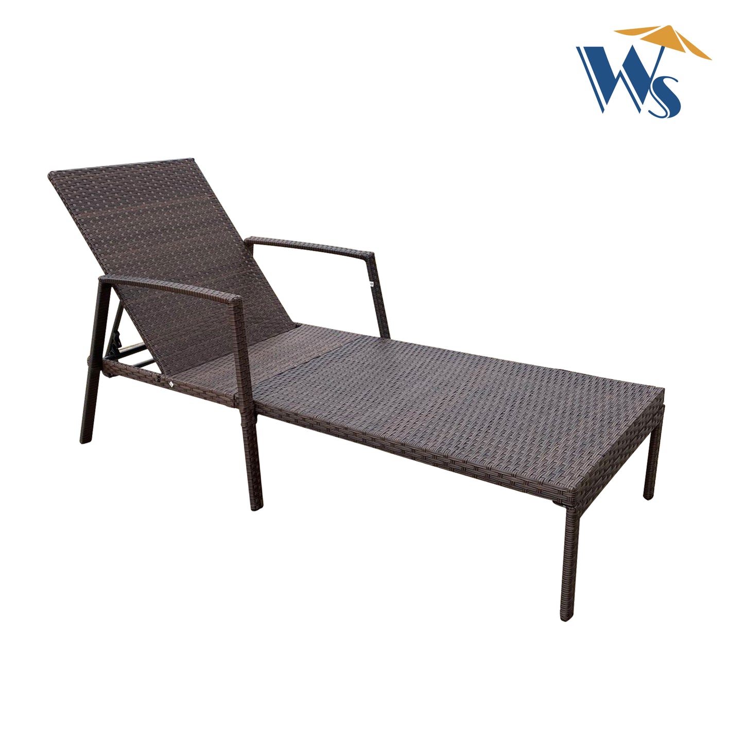 Outdoor Patio Lounge Chairs - Comfortable Rattan Wicker Chaise Lounge Chairs for Garden, Poolside, and Balconies in Brown