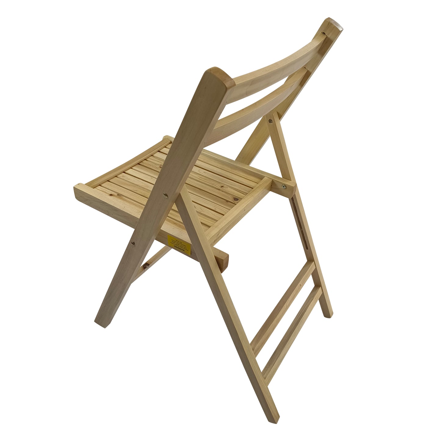 Pack Of 4, Slatted Solid Wood Folding Chair Set