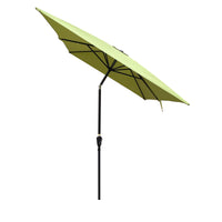 6x9ft Waterproof Patio Umbrella with Crank & Push Button Tilt - Perfect for Garden, Backyard & Poolside