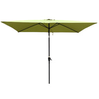 6x9ft Waterproof Patio Umbrella with Crank & Push Button Tilt - Perfect for Garden, Backyard & Poolside