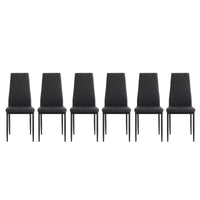 Dining Chair Set of 6 – Modern Upholstered Kitchen Chairs with Sturdy Wood Legs, Perfect for Dining Room or Cafe