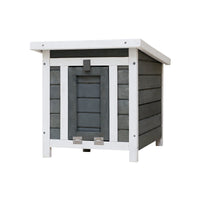 Weatherproof Wooden Outdoor Rabbit Hutch with Lockable Door & Openable Top - Ideal Indoor & Outdoor Home for Small Animals