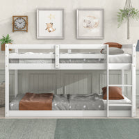 Loft Twin Bed in White - Space-Saving Design with Versatile Storage Solutions for Kids & Teens Bedrooms