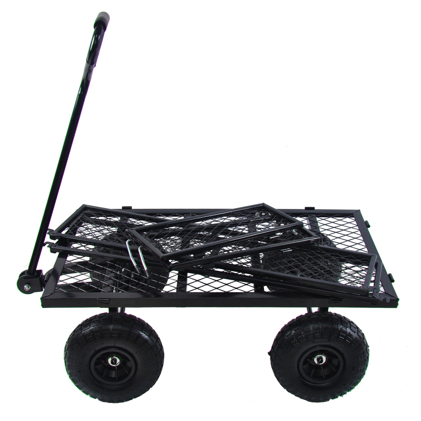 Durable Garden Wagon Cart - Heavy-Duty Transport Truck for Firewood, Supplies, and Outdoor Use - Easy Maneuverability & Versatile Design