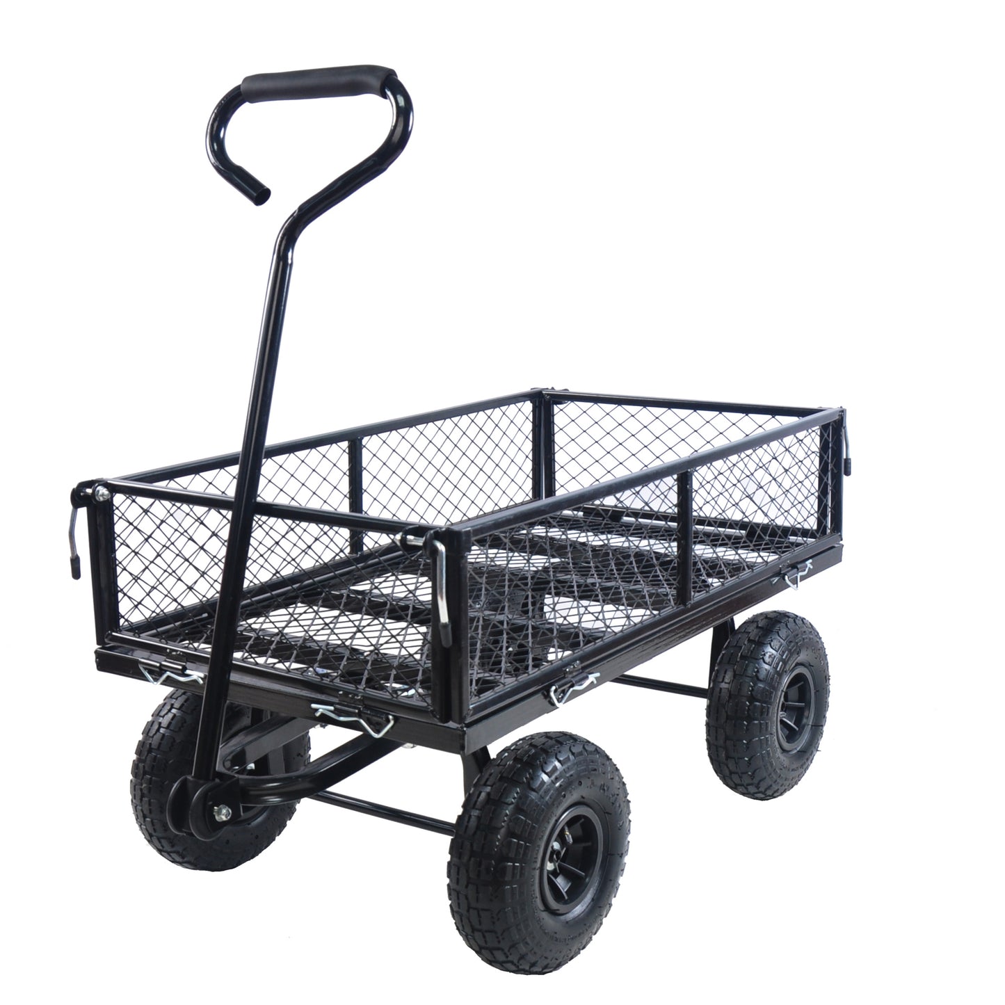 Durable Garden Wagon Cart - Heavy-Duty Transport Truck for Firewood, Supplies, and Outdoor Use - Easy Maneuverability & Versatile Design