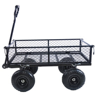 Durable Garden Wagon Cart - Heavy-Duty Transport Truck for Firewood, Supplies, and Outdoor Use - Easy Maneuverability & Versatile Design