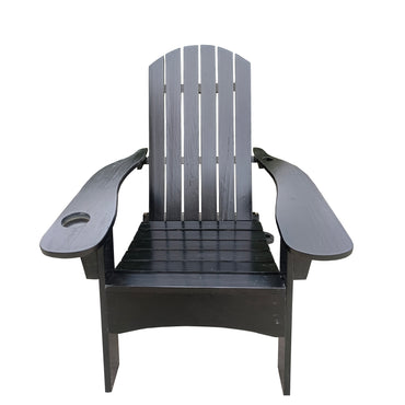 Wood Adirondack Chair With Umbrella Hole: Perfect For Outdoor And Indoor Use