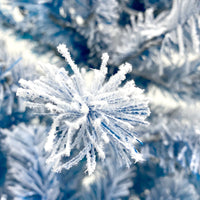 6FT Pre-Lit Snow Flocked Artificial Christmas Tree - Holiday Xmas Tree with 750 Branch Tips for Festive Decor