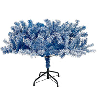 6FT Pre-Lit Snow Flocked Artificial Christmas Tree - Holiday Xmas Tree with 750 Branch Tips for Festive Decor