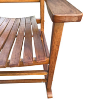 Brown Balcony Porch Rocking Chair for Adults - Comfortable Outdoor Seating for Relaxation
