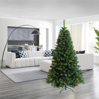 6ft Pre-Lit Artificial Christmas Tree - Hinged Design with Foldable Stand for Easy Setup