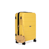 Lightweight Hardshell Luggage Set with Spinner Wheels and TSA Lock, 3-Piece Suitcase Set (20/24/28), Yellow