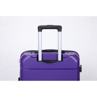 Lightweight Durable Hardshell Luggage Set with Spinner Wheels, 3-Piece (20/24/28) - Purple, TSA Lock